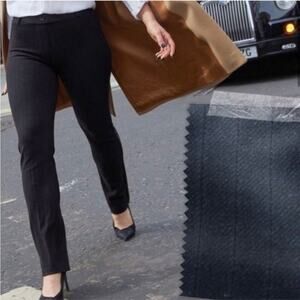 Betabrand Black Savile Ribbed Dress Pant Yoga Pant XXL W0076-BWU